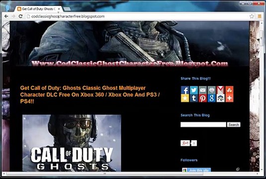 Call of Duty Ghosts Classic Ghost Multiplayer Character DLC Codes Free Giveaway