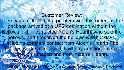 Fireplace Hearth Woodstove Bellows - DARK STAINED Review