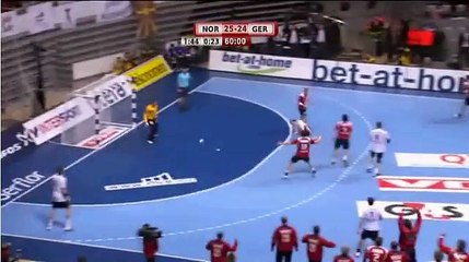 Men's World Championship 2009 in handball - Norway vs. Germany - Heiner Brand goes mad