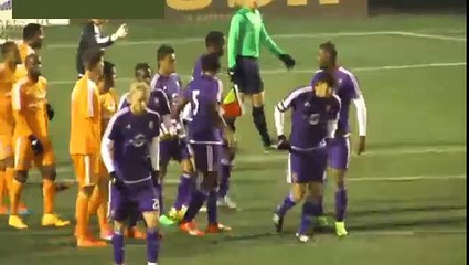 Kaka fight with Goalkeeper Dynamo Houston