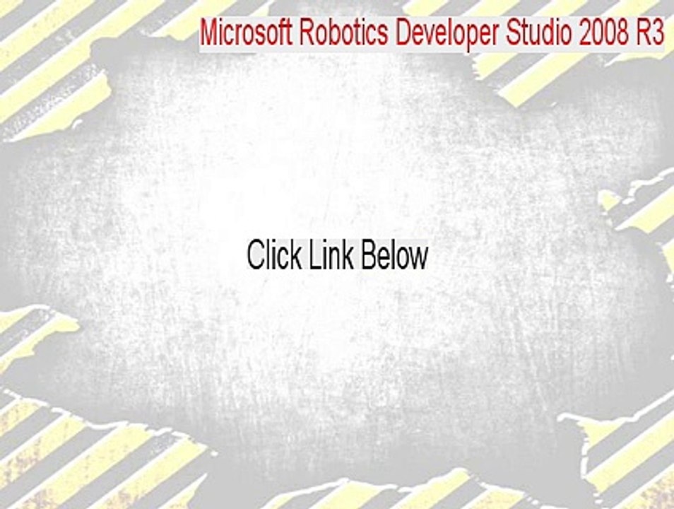 Microsoft Robotics Developer Studio 2008 R3 Serial [microsoft robotics developer studio 2008 r3 скачать 2015]