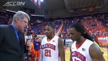 Clemson's Rod Hall & Demarcus Harrison Talk Big Senior Day Win Over Georgia Tech.