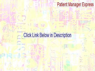 Patient Manager Express Keygen (Instant Download 2015)