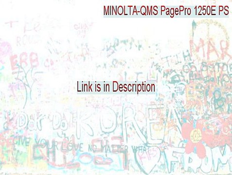 MINOLTA-QMS PagePro 1250E PS Full - Download Now 2015