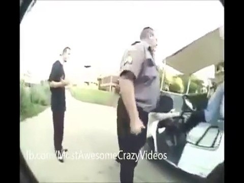 Fat Security Guard vs skater.