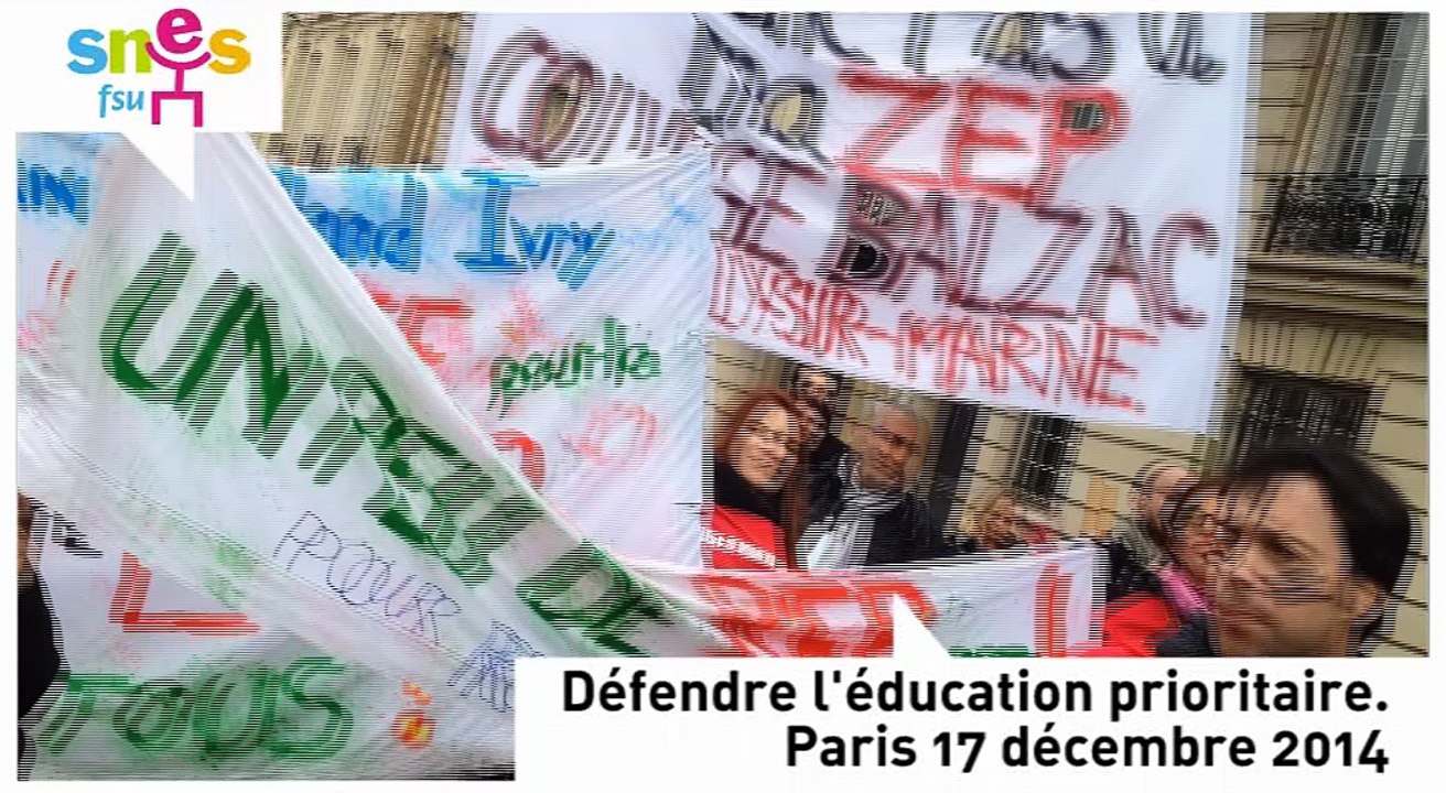 #educationprioritaire Manifestation ZEP Paris 17.12.2014