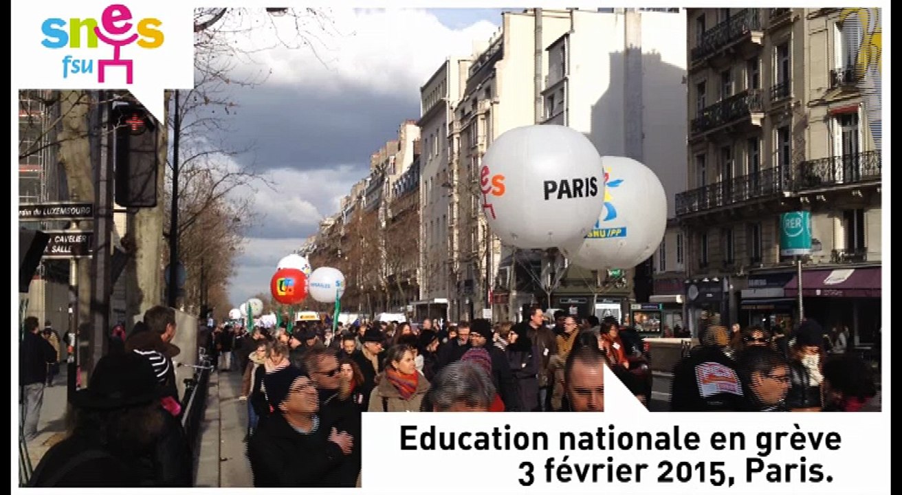 #3FevEducEnGreve // 03.02.2015  // Manifestation à Paris