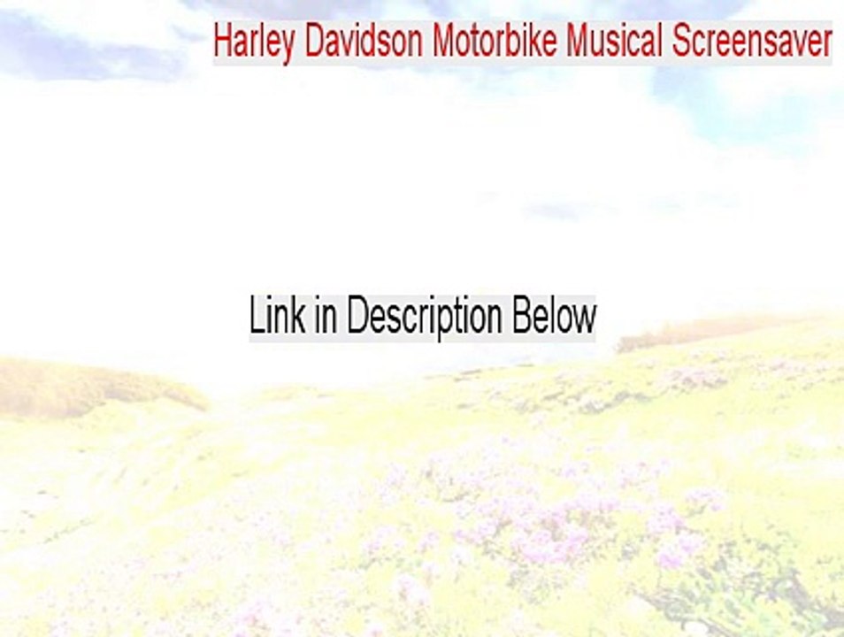 Harley Davidson Motorbike Musical Screensaver Serial - Download Here [2015]