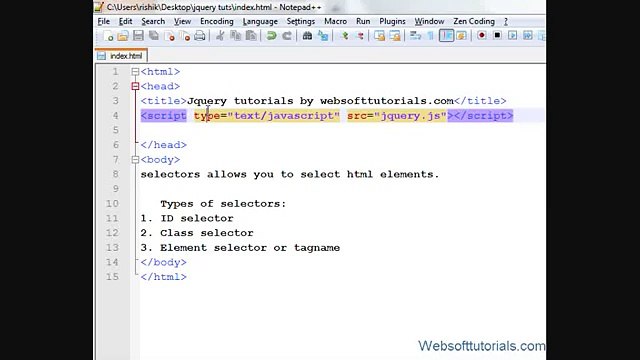 Jquery Tutorial in Hindi - Urdu - 6 - Introduction to Jquery Selectors