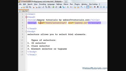 Jquery Tutorial in Hindi - Urdu - 6 - Introduction to Jquery Selectors