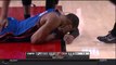 Le joueur de Basket-ball Russell Westbrook mis KO par un de ses équipiers