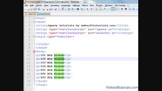 Jquery Tutorial in Urdu - Hindi - 16 - Jquery Contains Selector