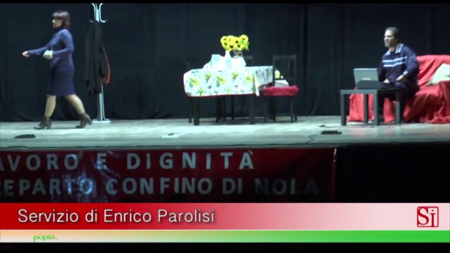 Pomigliano (NA) - Fiat, in scena le mogli degli operai (28.02.15)