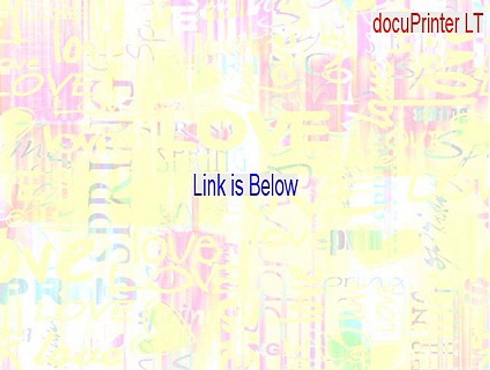 docuPrinter LT Serial (Instant Download)
