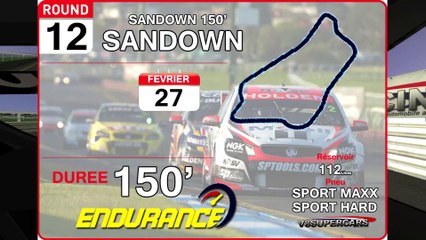 Tour de piste à Sandown en Volvo V8 Supercar sur Rfactor
