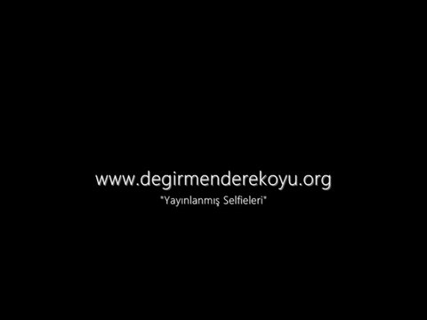 degirmenderekoyu.org sitesi açılış sayfasında yayınlanan selfie videosudur..