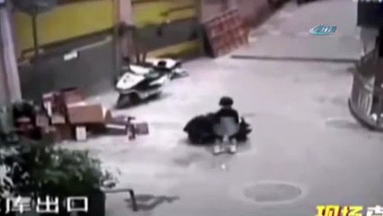 Çocukların “ölüm oyunu” kamerada