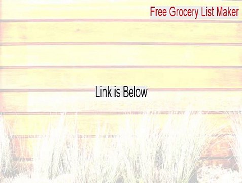 Free Grocery List Maker Key Gen - free grocery shopping list maker (2015)