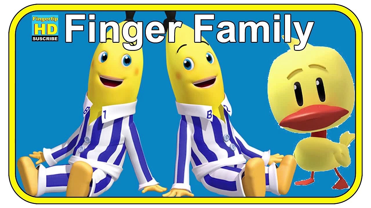 Finger Family Bananas in Pajamas Family Rhyme - Fingertip Rhymes HD