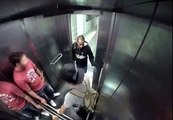Hidden Camera from Brazil - Trapped in an elevator with a guy with diarrhea
