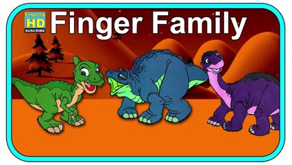 The Finger Family With Lyrics - The Land Before Time Family cartoons