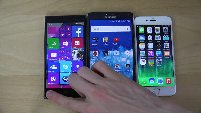 Windows 10 vs. Android 5.0 Lollipop vs. iOS 8.3 - Which Is Faster - HD