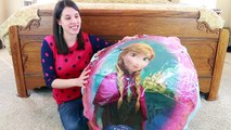 FROZEN Disney video Super GIANT Anna Surprise EGG Let It Go ELSA Mega Huge Barbie Dolls