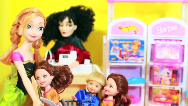 FROZEN Barbie TOY STORE Disney Frozen Parody Mother Gothel Tangeld Rapunzel AllToyCollector