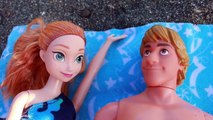 Frozen BEACH VACATION Part 4 AllToyCollector Elsa, Amber, & Toby Yellowstone Barbie Dollhouse