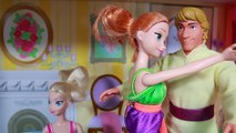 Frozen DATE Anna & Kristoff Eat Barbie McDonald's Drive Thru Playset Elsa Babysits Kids Shopkins