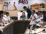 Bhuj Status Review Meeting with state officials by CM Anandiben Patel