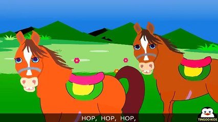 Animated Nursery Rhymes   Little Pony   Kids Songs In English With Lyrics From TingooKids