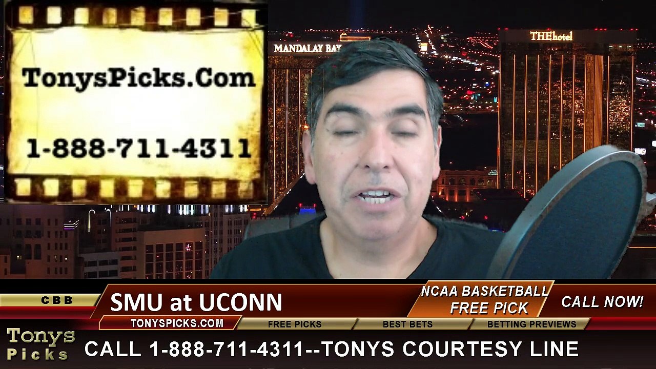 Connecticut Huskies vs. SMU Mustangs Free Pick Prediction NCAA College Basketball Odds Preview 3-1-2015