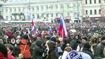 اكثر من 70 الف شخص في مسيرة تكريم المعارض الروسي نيمتسوف