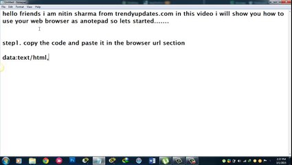 How To Use Any Browser As a Notepad