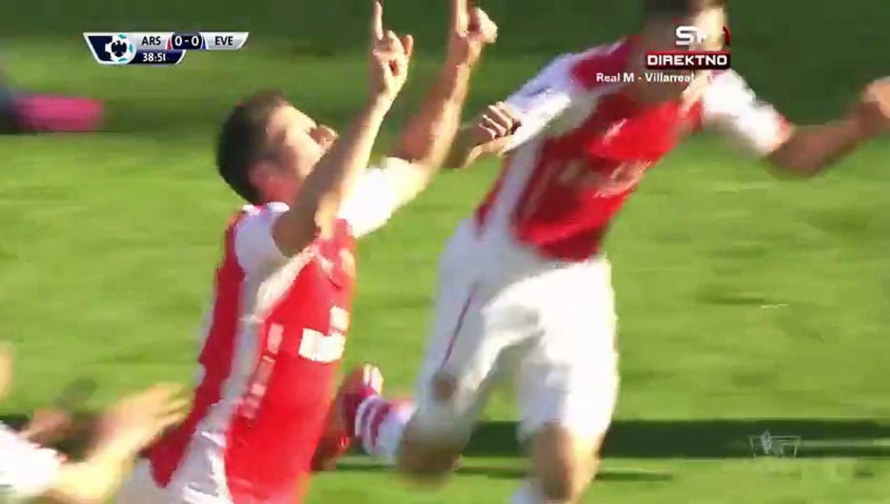 Olivier Giroud 1_0 _ Arsenal - Everton 01.03.2015 HD