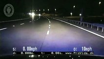 Dramatic footage_ Police stop wrong-way driver head on - BBC News