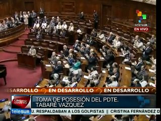 Tabaré Vázquez toma posesión como presidente de Uruguay