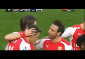 Tomas Rosicky goal -Arsenal vs Everton  2-0  /  01-03-2015