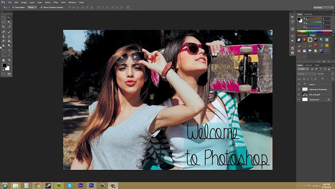 ---Photoshop CS6 Tutorial - 5 - Working with the Tools Panel -