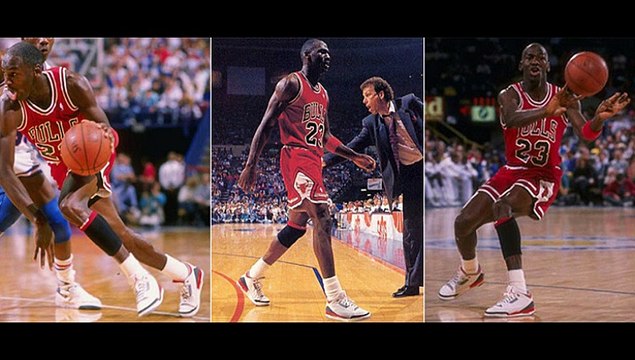 MICHAEL JORDAN WEARING AIR JORDAN III'S