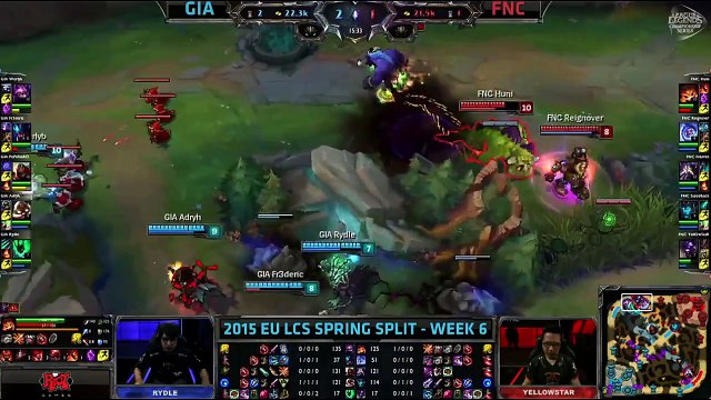 Giants vs Fnatic - LCS EU 2015 - W6D1 - Spring Split - FR - YouTube