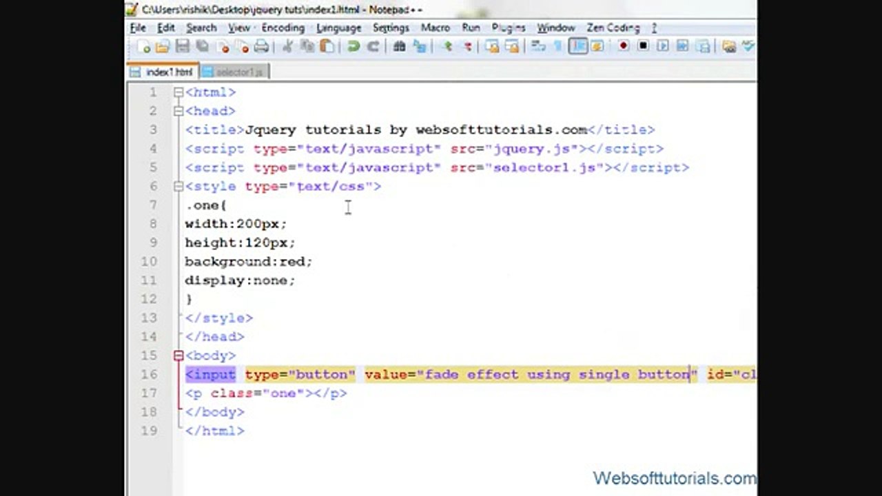 Jquery Tutorial in Urdu - Hindi - 31 - Jquery F...