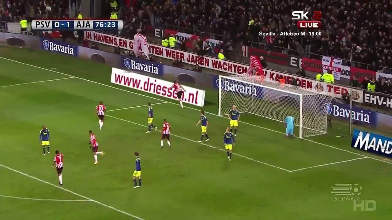 Luuk de Jong 1:1 | PSV Eindhoven -  Ajax 01.03.2015 HD