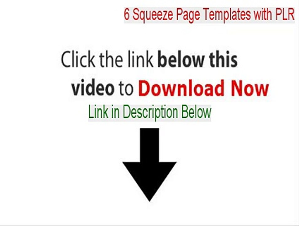 6 Squeeze Page Templates with PLR Cracked - Instant Download 2015