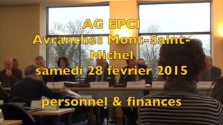 EPCI Avranches MSM - 28/02/2015 - personnel et finances
