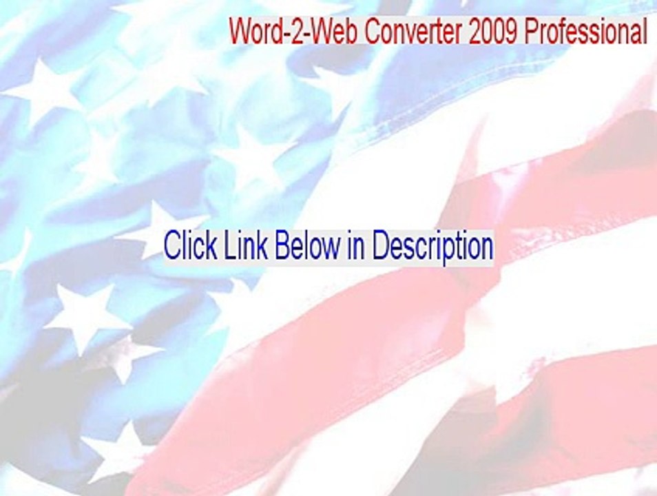 Word-2-Web Converter 2009 Professional Full Download - Legit Download
