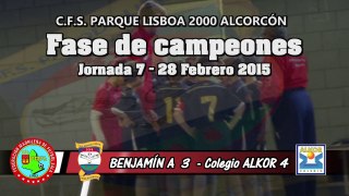 Jornada 7 - Fase2 - C.F.S Parque Lisboa 2000 Alcorcón Benjamín A vs ALKOR - 2014/15