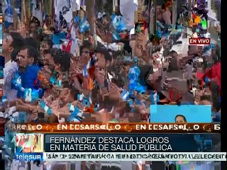 Estado argentino evitó en 2014 muertes por Dengue: Cristina Fernández