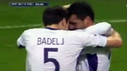 Mohamed Salah Goal Inter 0 - 1 Fiorentina Serie A 1-3-2015